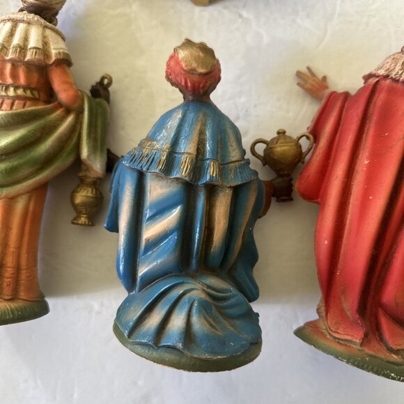 Vintage Three Kings Camel Fontanini  Italy 7 1/2 Scale Nativity Figure Lot Of 7 - Picture 10 of 16